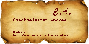 Czechmeiszter Andrea névjegykártya