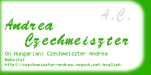 andrea czechmeiszter business card